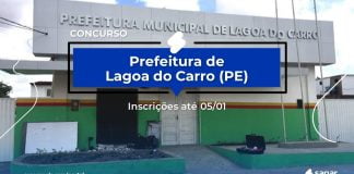 Concurso Lagoa do Carro PR: inscrição aberta; 298 vagas!