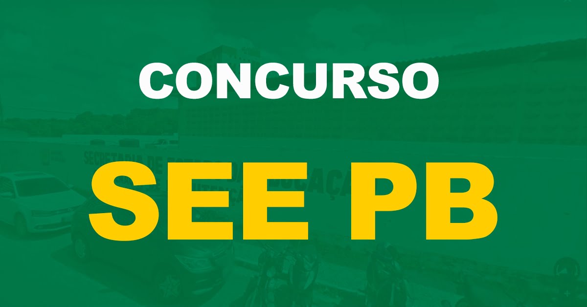 Concurso SEE PB: edital em novembro com 1000 vagas!